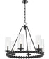 Tamara Day's Lee Boulevard 6-light Chandelier Matte Black