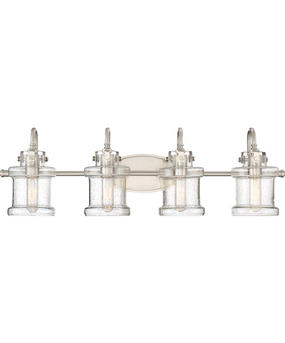 Danbury Extra Large 4-light Bath Light Brushed Nickel
