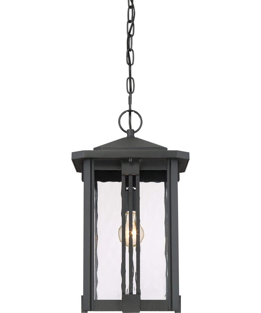 Everglade Large 1-light Outdoor Pendant Light Earth Black