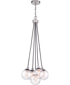 Que 5-Light Pendant Chrome