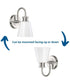 Ashford 1-Light Opal Glass Farmhouse Style Bath Vanity Wall Light Brushed Nickel