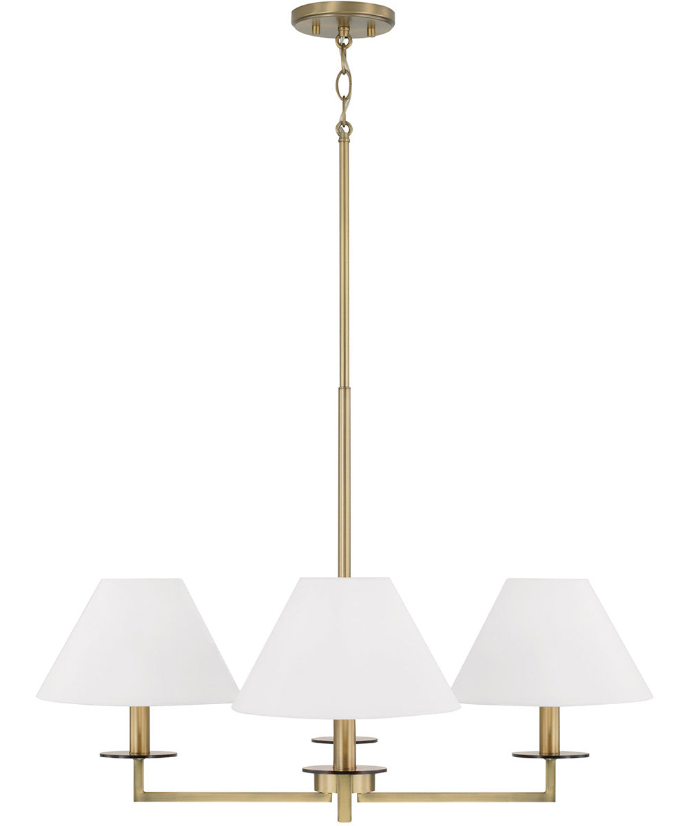 Gilda 4-Light Chandelier Aged Brass