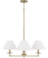 Gilda 4-Light Chandelier Aged Brass