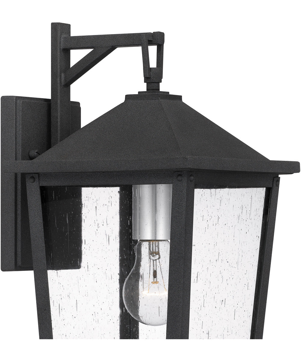Stoneleigh Medium 1-light Outdoor Wall Light  Coastal Armour Aluminum Mottled Black