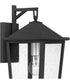 Stoneleigh Medium 1-light Outdoor Wall Light  Coastal Armour Aluminum Mottled Black