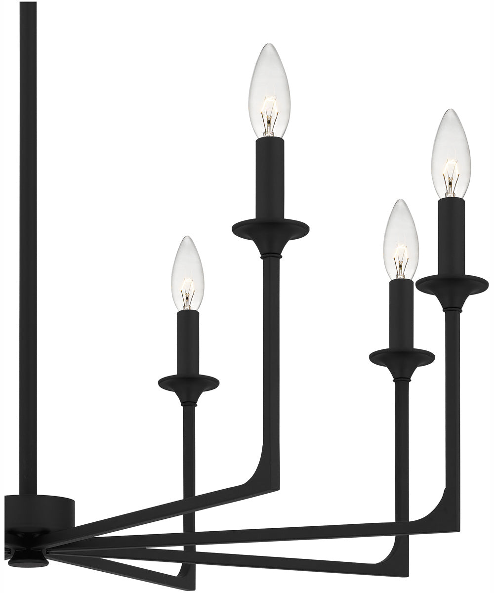 Prescott 8-light Chandelier Matte Black