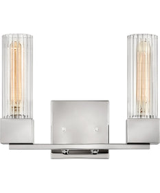 Xander 2-Light Vanity in Polished Nickel