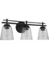 Drake 3-Light Bath Vanity Light Flat Black