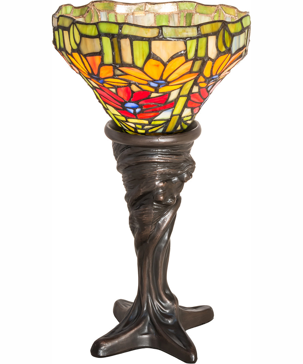 15" High Tiffany Poinsettia Mini Lamp