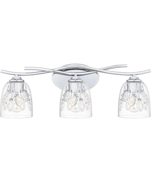 Ansley Large 3-light Bath Light Polished Chrome