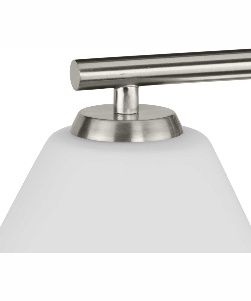 Copeland 3-Light Vanity Mid-Century Modern Vanity Light Brushed Nickel