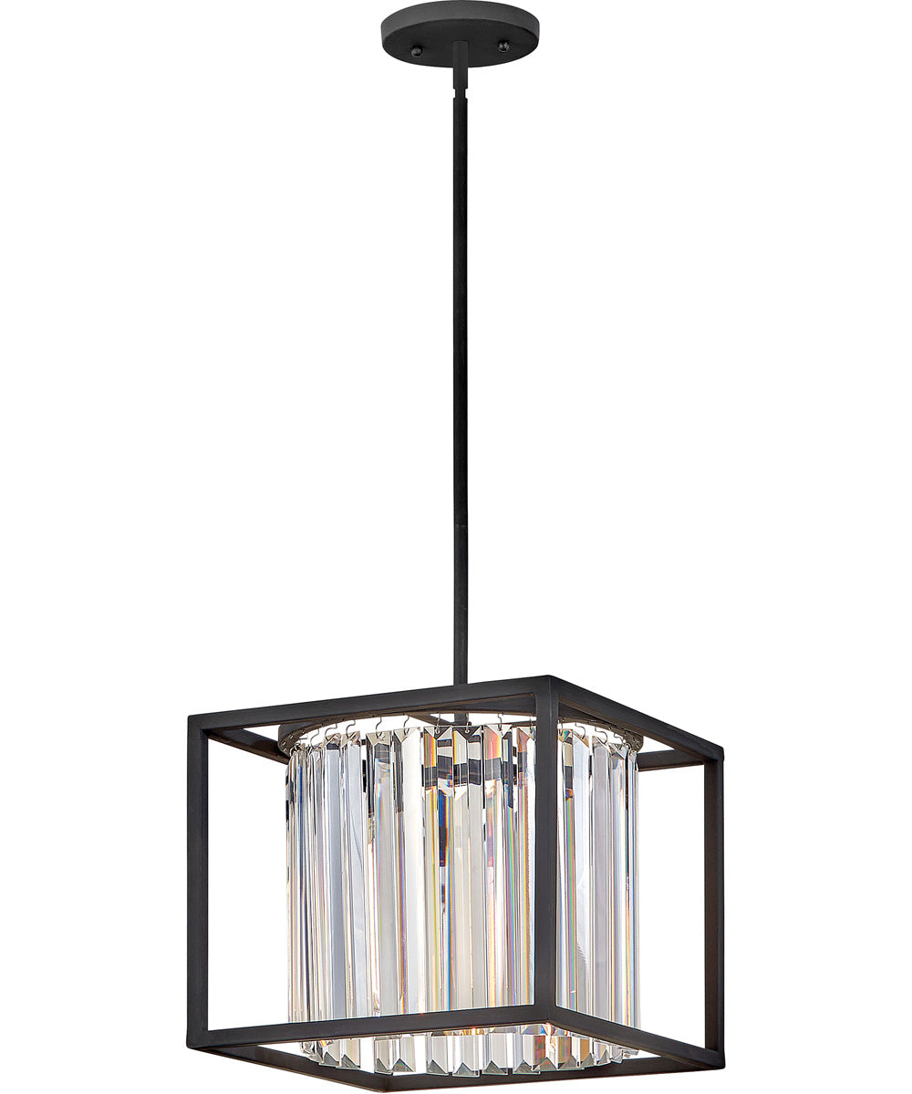 Giada 1-Light Small Convertible Pendant in Black