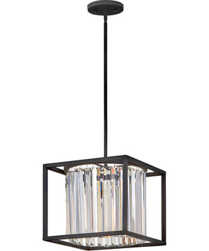 Giada 1-Light Small Convertible Pendant in Black