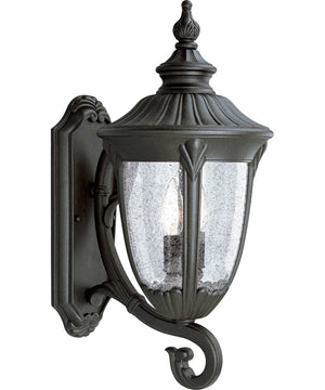 Meridian 2-Light Large Wall Lantern Textured Black