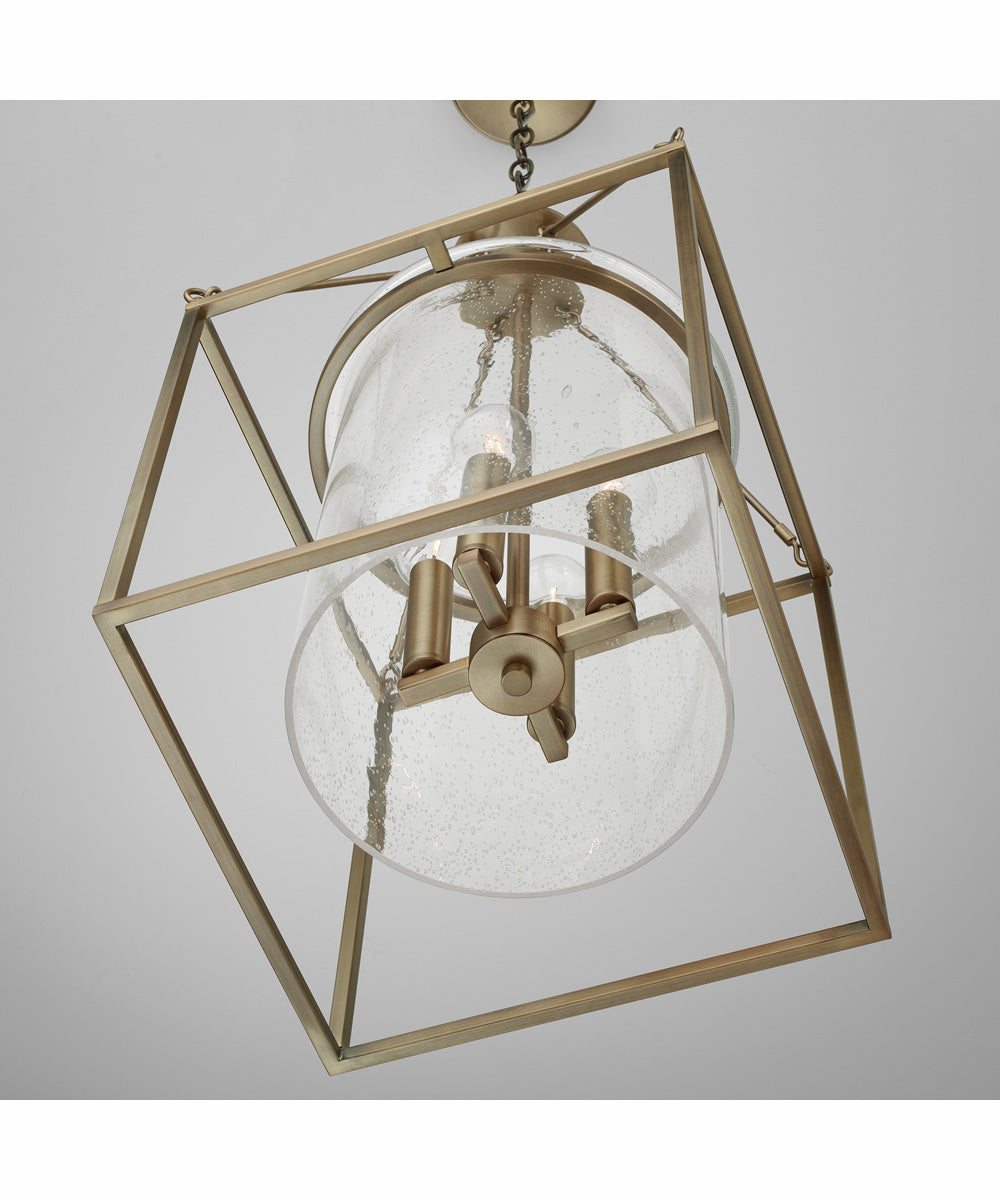 Cooper 4-Light Pendant Aged Brass