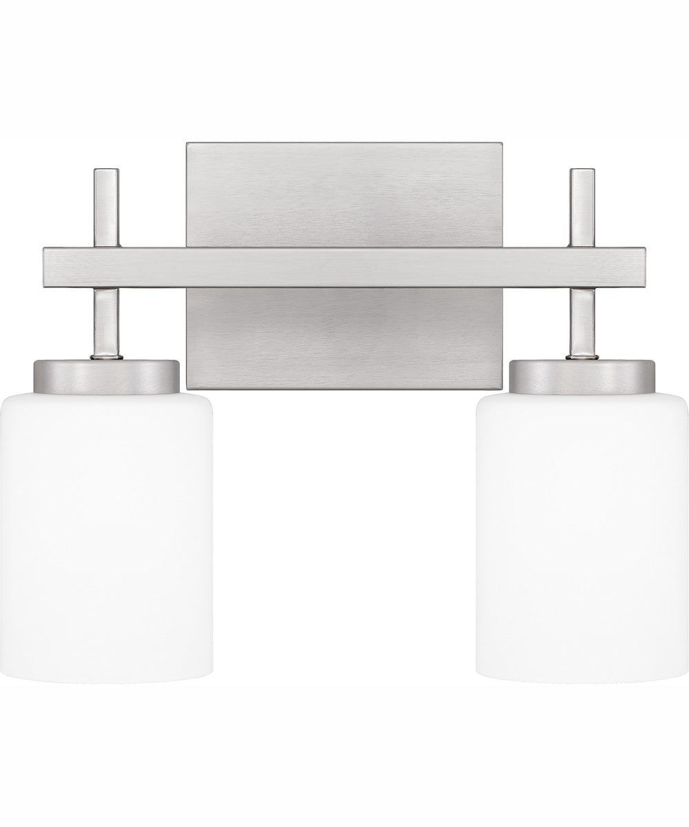 Wilburn Medium 2-light Bath Light Brushed Nickel