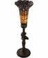 15" High Stained Glass Pond Lily Nouveau Accent Lamp