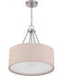 Duke 3-Light Pendant Brushed Polished Nickel