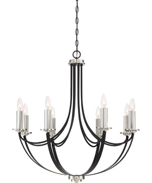 Alana 8-light Chandelier Mystic Black