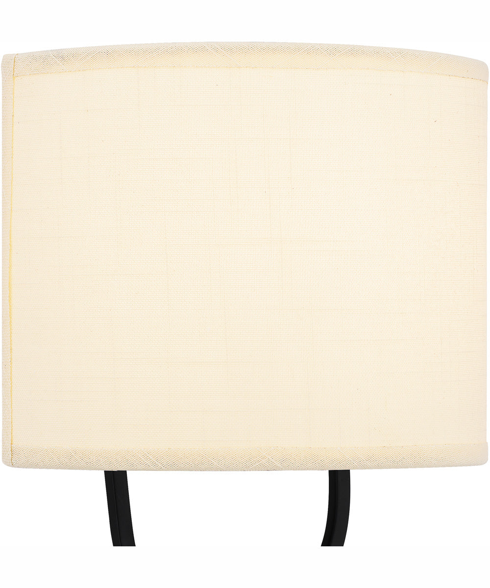 Quoizel Wood Small 1-light Wall Sconce Matte Black