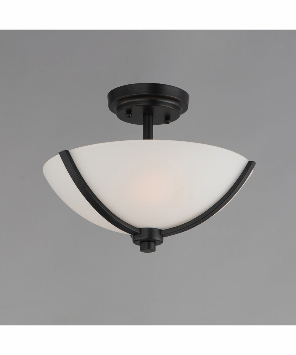 Deven 3-Light Semi-Flush Mount Black