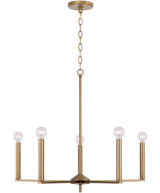 Portman 5-Light Chandelier Aged Brass