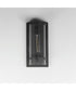 Foundry 1-Light Outdoor Wall Sconce Black