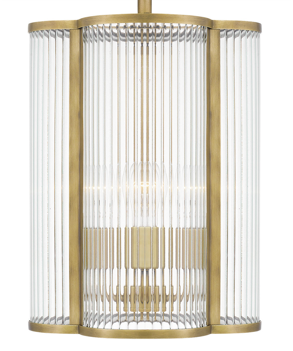 Aster Small 4-light Mini Pendant Weathered Brass