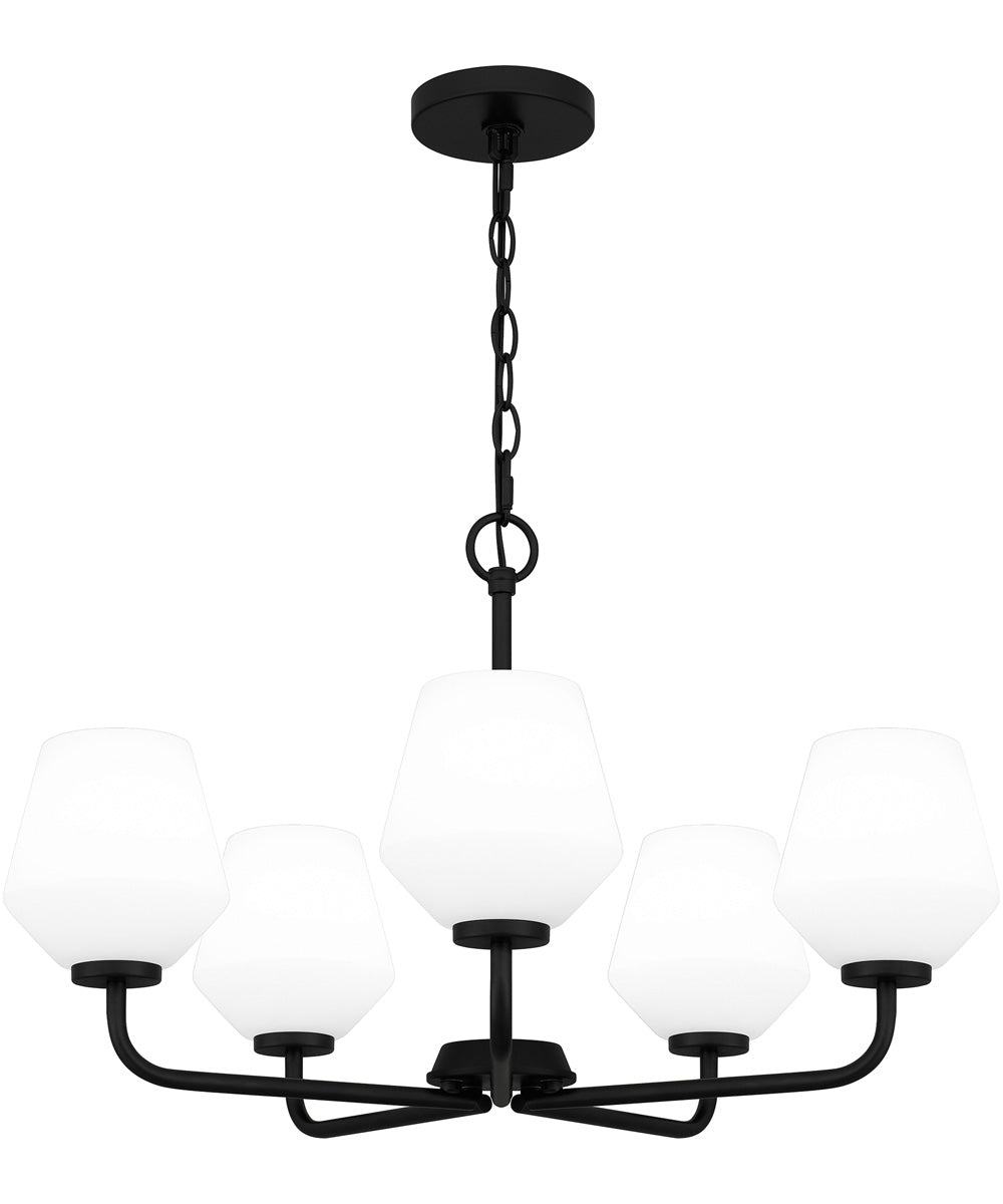 Nielson 5-light Chandelier Matte Black