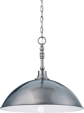 20"W Timarron 1-Light Pendant Light Antique Nickel