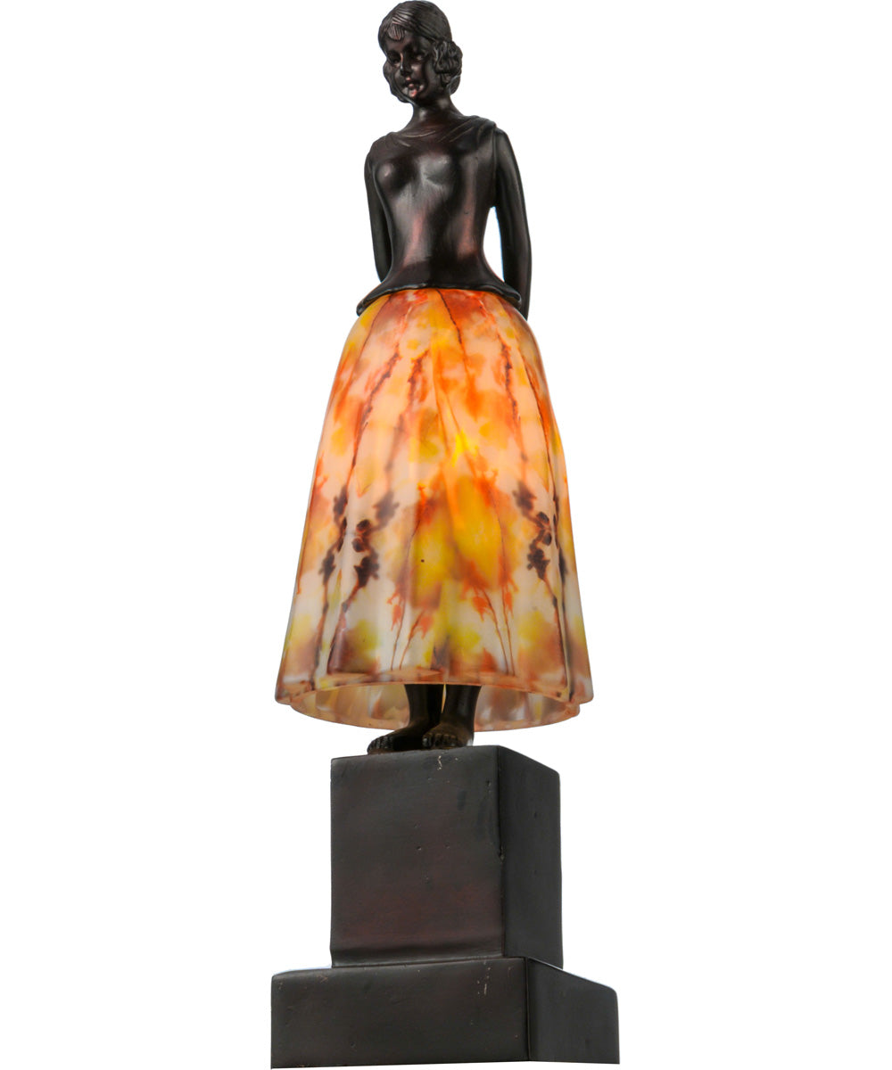 16"H Silhouette Jayne Swayne Accent Lamp