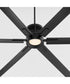 120" Zeus Patio Ceiling Fan Matte Black