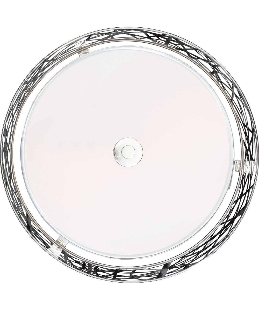 Abode Small 2-light Semi Flush Mount Polished Chrome