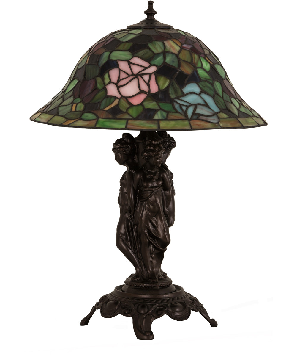 22"H Rosebush Table Lamp