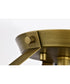 Rowen 4-Light Close-to-Ceiling Natural Brass