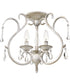Blanca Medium 3-light Semi Flush Mount Antique White