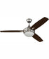 52" Targas 1-Light Ceiling Fan Brushed Polished Nickel