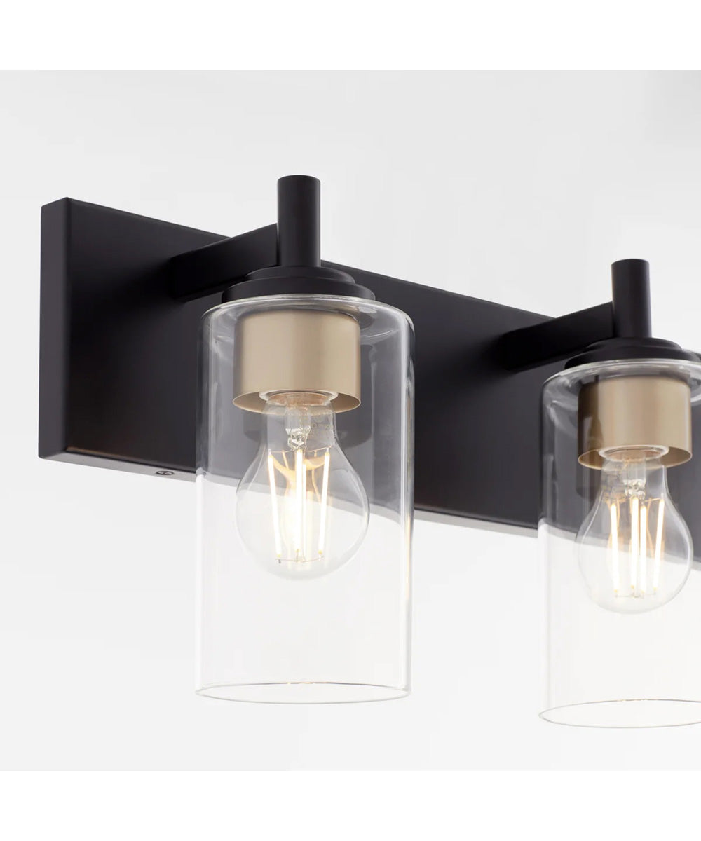 Fallstaff 3-light Bath Vanity Light Matte Black