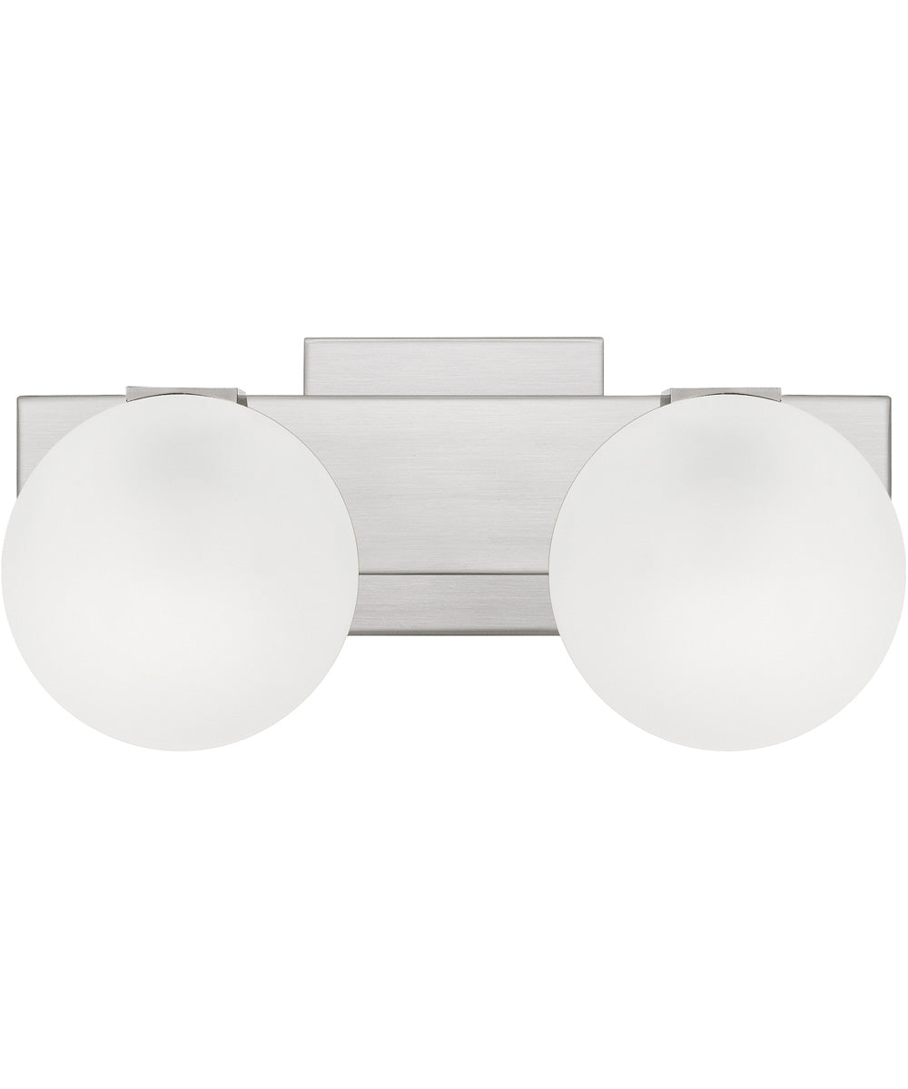 Clements Medium 2-light Bath Light Brushed Nickel
