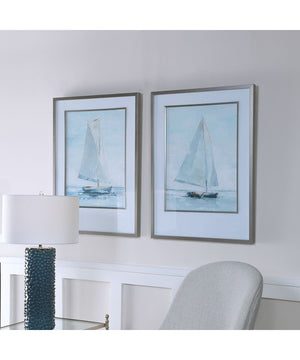 Seafaring Framed Prints, Set of 2