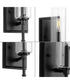 Elara 1-Light New Traditional Clear Glass Bath Vanity Light Matte Black