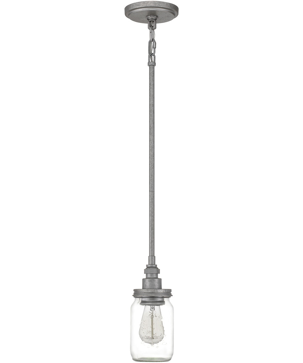 Squire Small 1-light Mini Pendant Galvanized