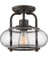Trilogy Small 1-light Semi Flush Mount Old Bronze