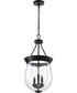 Boliver 3-Light Pendant Matte Black