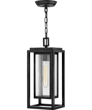 1-Light Medium LED Hanging Lantern in Black