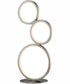 Fedora Led Table Lamp 3 Rings/Brushed Nickel