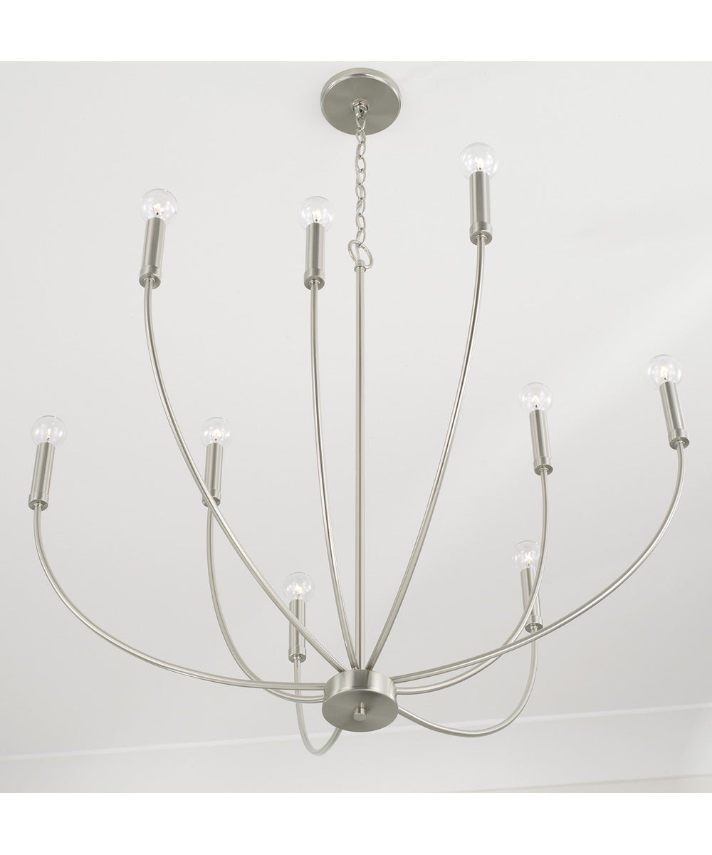 Ansley 9-Light Chandelier Brushed Nickel