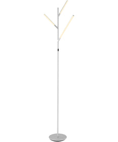 Lorant 3-Light Led 3-Light Floor Lamp Silver