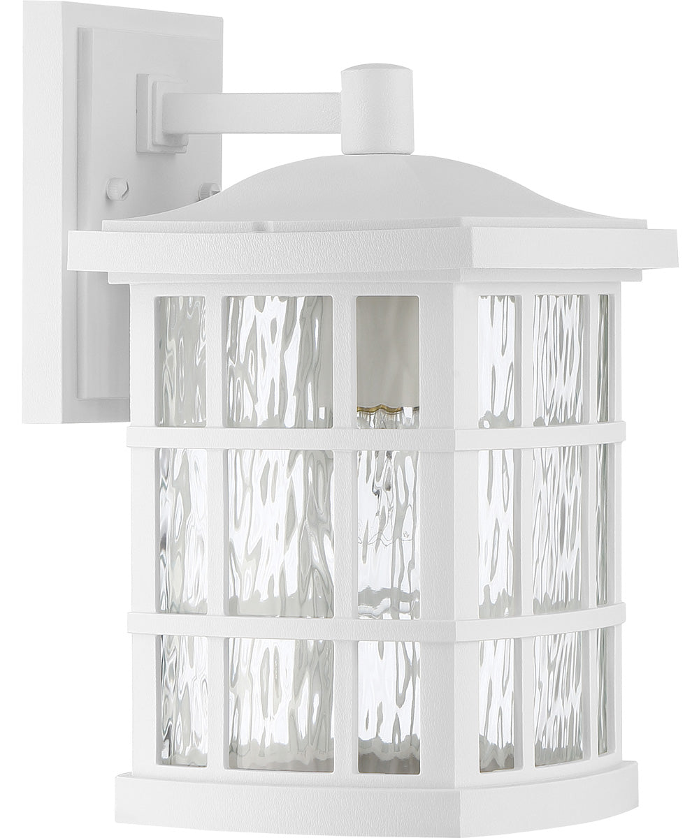 Stonington Medium 1-light Outdoor Wall Light  Coastal Armour White Lustre