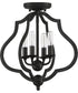 O'Keefe 4-light Semi Flush Mount Matte Black